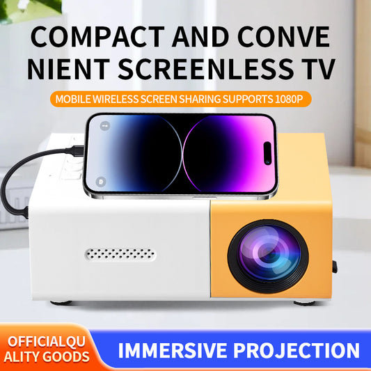 Projetor doméstico e para escritório LED YG300, com alta definição de 1080P, mini e micro, projetor 3D