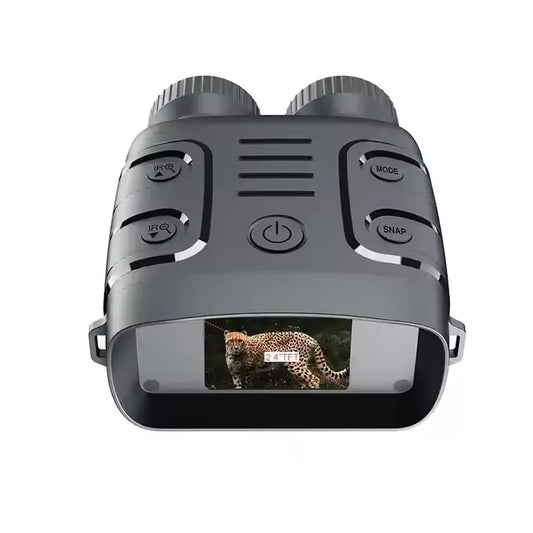 Binóculos de Caça com Visão Noturna FHD 1080P, Alcance Longo, Zoom Digital 5X, Telescópio ao Ar Livre, Lanterna IR 850nm